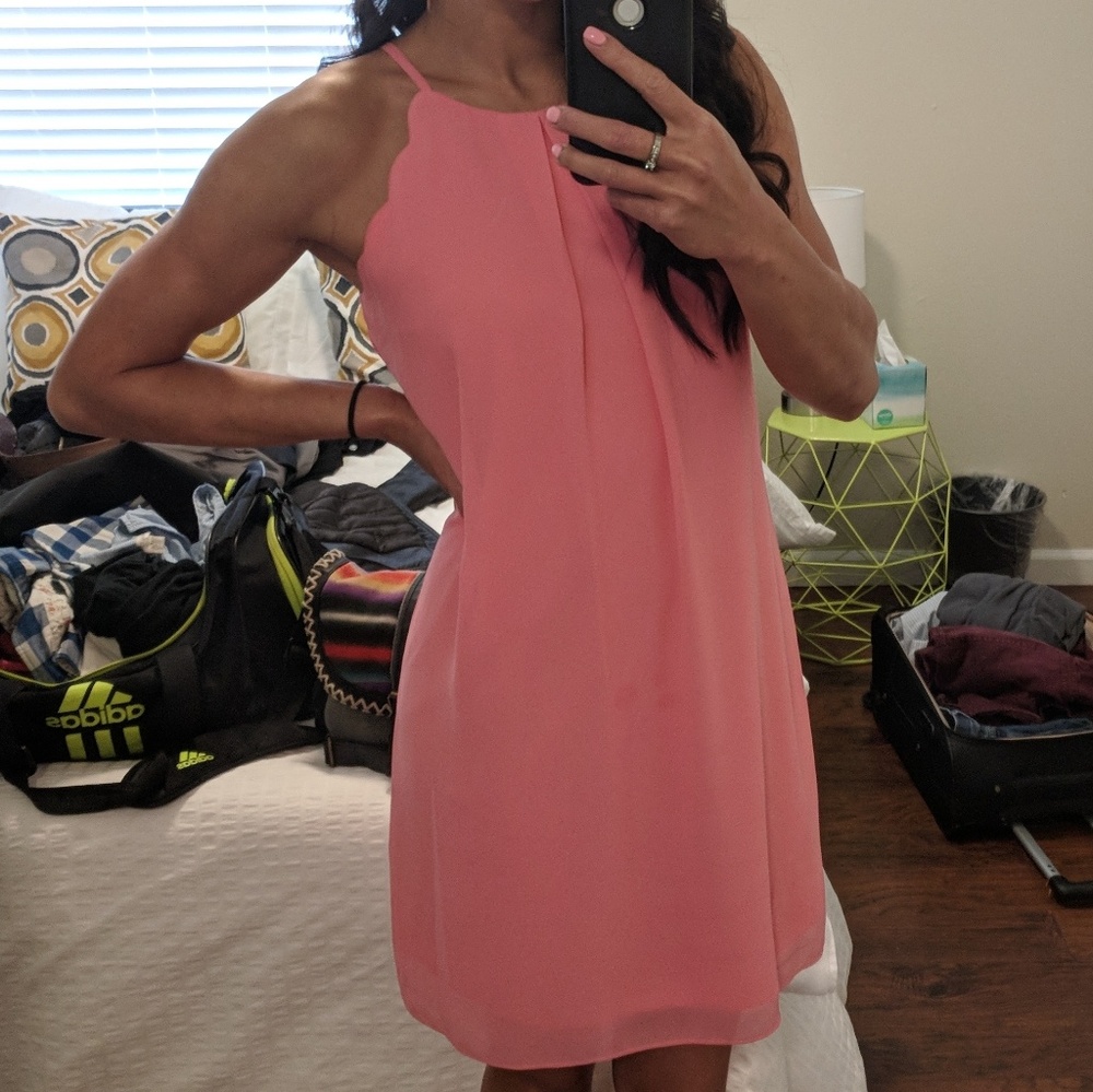 Iz Byer Small Dress in Guava
